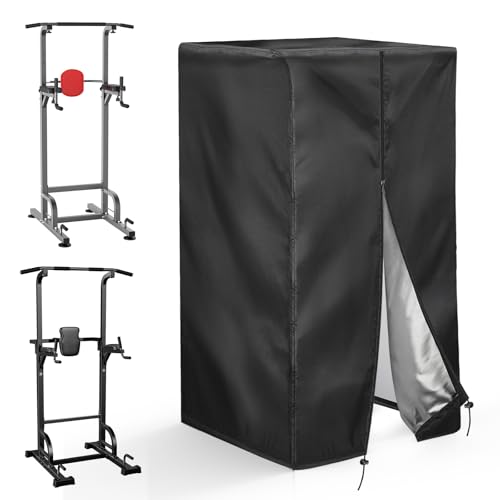 Pull Up Station Cover, Dustproof-Cover for Pull Up Station/Dip Bar Station for Outdoor, Pull Up Rack Machine Protect Home Gym Strength Training Dip Stands Cover - size: Customized Size