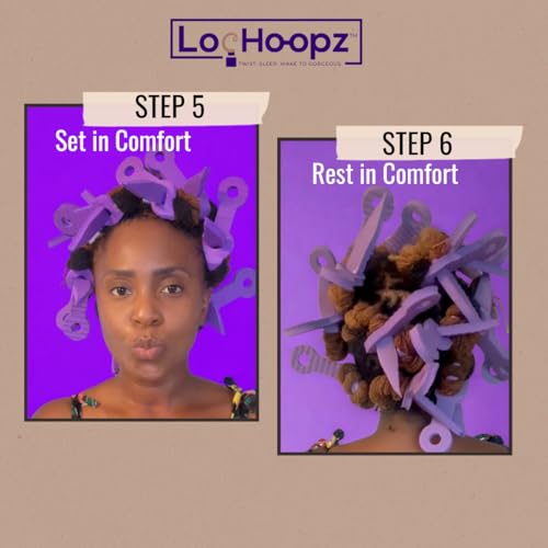 10 Short Hair Foam Curling Loops for Microlocs & Sisterlocks, No Heat Hair Curlers for Natural Curls, Soft Sleep-Friendly Rollers for Textured Hair.