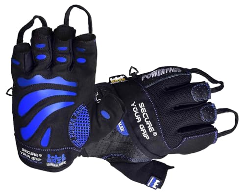 Gym Gloves Protect Your Hands & Improve Your Grip Weightlifting Grips - color: Blue, size: Medium