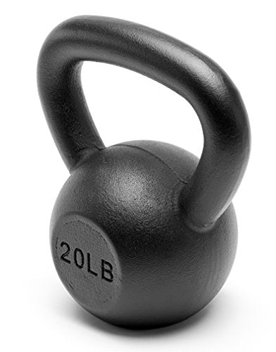 Powder Coated Solid Cast Iron Kettlebell Weights Set 5lb to 45lb Various Combination - color: H-Black(20+25)lb