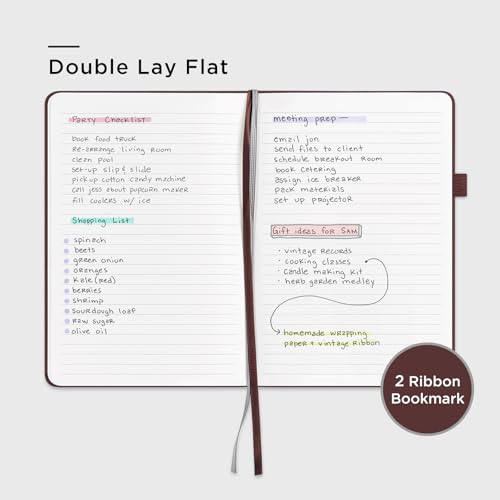 &And Per Se Lined Notebooks 3-Pack Gift Set, A5 Hardcover Journals, 160 Pages 100gsm Thick Paper, 3 Assorted Colors (Black, Green, Dark Red) - color: Black,Green&Dark Red, style: 3 Pack-Lined