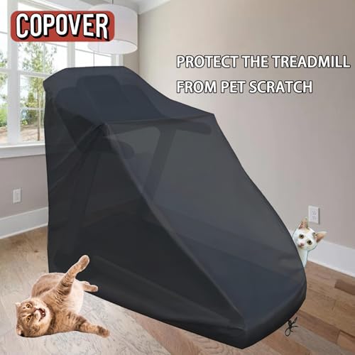 Treadmill Cover, Dustproof UV Protection Running Machine Cover, Exercise Workout Equipment Protective with Drawstring for Home Fitness Equipment Treadmill Indoor & Outdoor - size: Unfolded