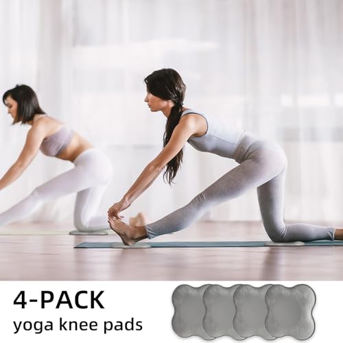 2 packs Yoga Knee Pad Mats Extra Thick for Knees Elbows Wrist Hands Head Foam Pilates Kneeling pad Yoga Knee Cushion Thick Exercise Pads for Knees Elbows Wrist Hands Head Foam Pilates Kneeling pad，Support Foam Pads for Women and Men - color: 4pcs grey