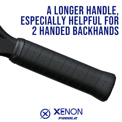 Vector Light Max Platform Tennis Paddle by Xenon Paddle, Oversize Head, Even Balance Point, Handle Weighted, Softer Foam Core, Power and Control, 4” Grip
