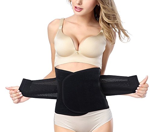 Postpartum Belly band Postpartum Recovery Surgery Support Belly Wrap for C-Section Hernia and Tummy Tuck Abdominal Compression Binder - size: Large : 38"Length*9"Width