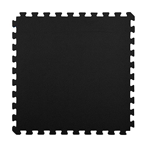 FlooringInc's 1" Thick Foam Tiles, 3'x3' or 2'x2' Reversable Interlocking Tiles, Ideal Yoga Mat, Gymnastics Mat, Workout Mat for MMA and Jiu Jitsu Training - color: Black/Gray, size: 5 - 3'x3' Tiles (45 Sq Ft)