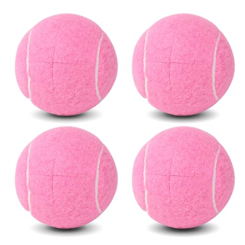 ANCKNE Walker Tennis Balls Precut Tennis Balls for Walkers 4PCS Walkers Legs Universal Precut Glide Balls, Heavy Duty Long Lasting Felt Pad Glide Coverings for Furniture Legs and Floor Protection - color: PINK