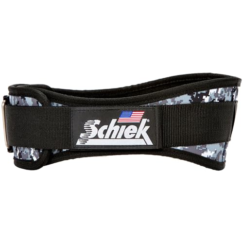 Schiek Sports Model 2004 Nylon 4 3/4" Weight Lifting Belt - Black - color: Digi Camo, size: X-Small