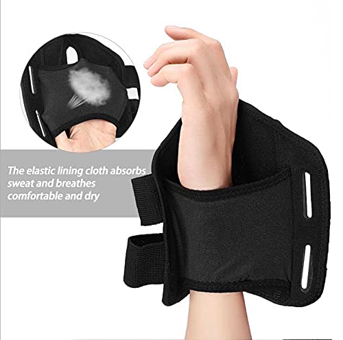 NuCamper Wrist Brace Carpal Tunnel Right Left Hand for Men Women, Night Wrist Sleep Supports Splints Arm Stabilizer with Compression Sleeve Adjustable Straps,for Tendonitis Arthritis Pain Relief - size: Small/Medium (Pack of 1), style: Left Hand-Black