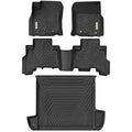 YITAMOTOR Floor Mats & Cargo Liner Set Fit for Toyota 4Runner 2024, Custom Fit TPE All-Weather Floor Liners 2013-2024 Toyota 4Runner 5 Passenger Model w/o Sliding Rear Tray, Black - style: 2013-2024 4Runner Floor Mats & Cargo Mat