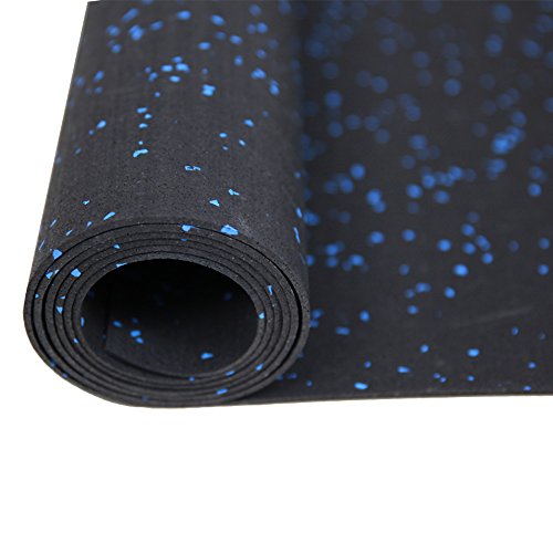 RevTime Treadmill Mat 6.5'x3' (78"x36") Heavy Duty Fitness Equipment Rubber Mat Black