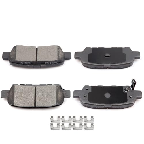ECCPP D905-7784 Rear Ceramic Disc Brake Pad Set - Fit for INFINITI EX35 (2008-2012), EX37 (2013), FX35 (2003-2012), FX37 (2013), FX45 (2003-2008), As Pictures Shown - style: D905 [4pcs]