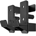 J Hooks for 2" x 2" Power Rack, Rubber Pad J-Hook for Power Cage, Bottom Reinforced Steel J Cups for Squat Rack, Heavy Duty Barbell Holder, Black - size: for 2"x2" Rack with 1" Hole