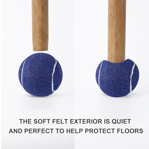 ANCKNE Walker Tennis Balls Precut Tennis Balls for Walkers 4PCS Walkers Legs Universal Precut Glide Balls, Heavy Duty Long Lasting Felt Pad Glide Coverings for Furniture Legs and Floor Protection - color: Dark blue