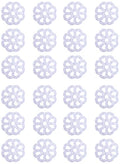 Kenney KN61549 Vinyl Bath Treads with Suction Cups for Use Inside The Bathroom Shower, 5" L x 5" W, Clear (Pack of 4) - size: 5" (Round) (Pack of 4)