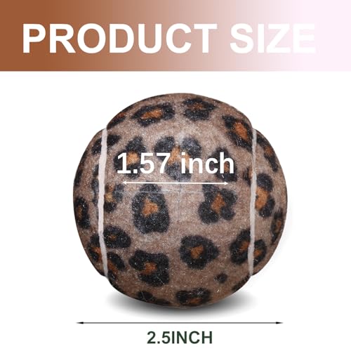 ANCKNE Walker Tennis Balls Precut Tennis Balls for Walkers 4PCS Walkers Legs Universal Precut Glide Balls, Heavy Duty Long Lasting Felt Pad Glide Coverings for Furniture Legs and Floor Protection - color: Leopard