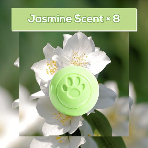 SCENTORINI Shoe Deodorizer Balls for Smell Shoes Boots, 8 * Jasmine Scent | Sneaker Deodorizer Balls, Odor Eliminator, Long Lasting Shoe Freshener for Gym Bags, Drawers and Small Spaces