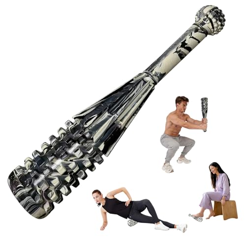 Weighted Mace Club Macebell, 3-in-1 with Built-in Massage Ball & Foam Roller, Full Camouflage Rubber Coated, 4.5-26.5LB for Full Body Strength Training & Post-Workout Muscle Relief - size: 26.5 Pound