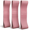 Premium Loop Resistance Bands Set - Non Slip Fabric Booty Bands for Glutes & Legs (Light, Medium, Heavy) | Hip Bands for Pilates, Strength Training & Home Workouts - color: Dusty Rose
