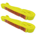 1-Ply Lifting Sling Straps 1”x 6ft - 1650lbs Vertical Capacity Heavy Duty Flat Eye Lift Sling, for Rigging Moving Towing Hoisting -2Pack - Kodiak Straps - color: 2 PACK, size: 1inch x 6ft