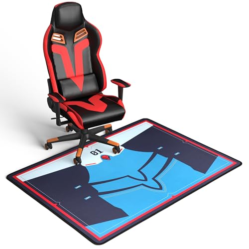 Non-Slip Floor Chair Mat 35"×47" for Evangelion Shinji Ikari Plugsuit Inspired Design - color: Shinji Ikari Plugsuit