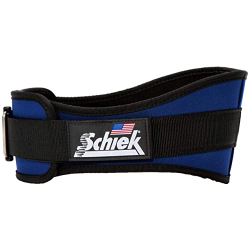 Schiek Sports 2006 Nylon 6" Weight Lifting Belt - Support Belt for Power Lifting - color: Navy, size: X-Large