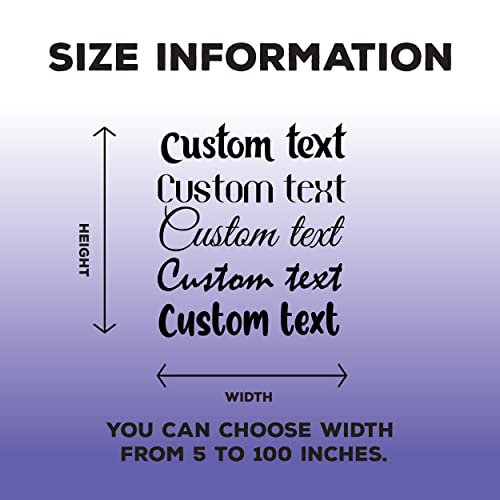 Gym Home Fitness Decal with Custom Text - Custom Vinyl Lettering for Walls Doors Windows - Inspiring Text Gym Vinyl Decals for Teens and Adults - color: Dec 14