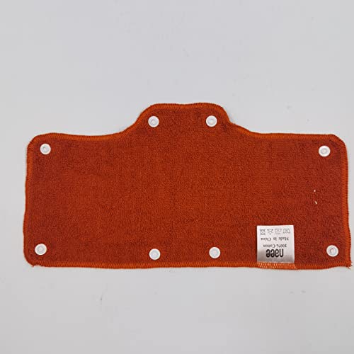 Orange Sweatband for Hardhat Washable Velvet Terry Cotton Hard Hat Liner NAEE snap on (6pcs) - color: Orange