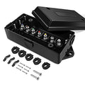 Nilight - 50048R 7 Way Electrical Trailer Junction Box 7 Gang Trailer Wire Connector Junction Box Weatherproof for Rewiring Camper RV Caravans Boat 7 Pole Cable Connection Box,2 Years Warranty - color: Junction Box