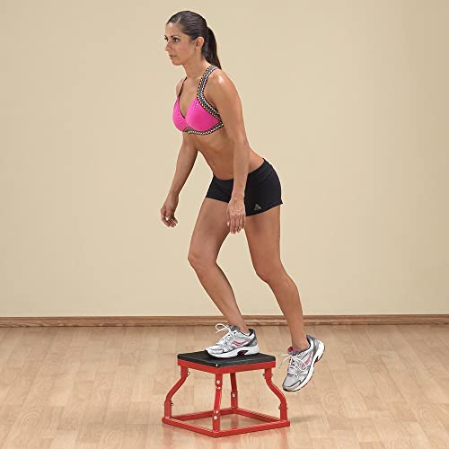 Body-Solid Tools Steel Frame Plyo Box - Ideal for Plyometric Jump Box Workouts, Step Up Exercises - Essential Equipment for Home Gym - style: 12-Inch