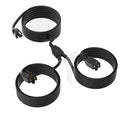2 Way Power Extension Cord Splitter 20 Ft Total (8+6+6)-3 Prong 1 to 2 Extension Cord Cable Y Splitter-Outlet Adatper-SJTW Outdoor for Halloween Christmas Lighting Landscaping-16AWG 13A 125V-UL-1T2 - size: 20 FT