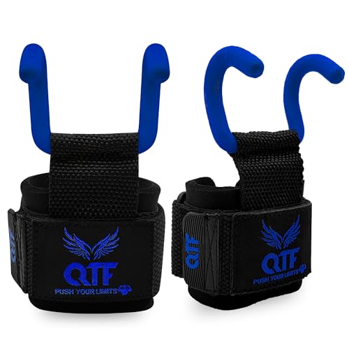 Weight Lifting Hooks Lifting Heavy Duty Deadlift Wrist Straps Men and Women Pull Ups Powerlifting and Gym Workouts grips - color: Blue-Barber, size: Barber-Hooks