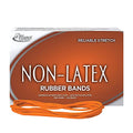 Alliance Rubber 37176#117B Non-Latex Rubber Bands, 1 lb Box Contains Approx. 250 Bands (7" x 1/8", Orange) - size: 7 x 1/8 Inches