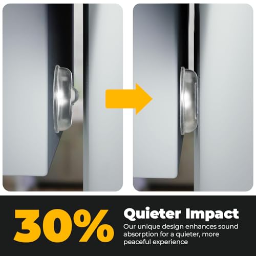 128 Self Adhesive Cabinet Door Bumpers – Sticky Clear Silicone Rubber Pads for Furniture Drawers, Kitchen Cabinets, Decor, Wall Protection – Vellax - size: 128 Pcs