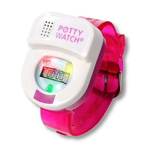 Potty Watch for Kids Potty Training - Potty Training Watch with 3 Fun Flashing Lights and Music - Water-Resistant Watch - Potty Watch Remind Kids Every 30, 60 or 90 Minutes - Pink - color: Pink, size: Watch