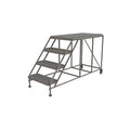 Tri-Arc WLWP042448 4-Step Forward Descent Mobile Steel Work Platform, 24-Inch x 48-Inch Platform - size: 24" x 48", style: 4-Step