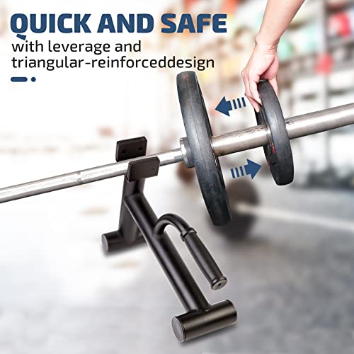 Deadlift Jack Barbell Stand,Barbell Stand for Weight Training Home Gym Easily Unload and Load 600lbs Barbell Plates for Deadlift Exercise - size: 2 PCS