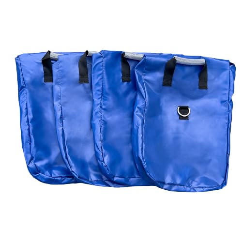 Hullaballoo Deluxe Extra Durable Vinyl Sand Bags, Anchor Safety Product for Inflatable Bounce House, Water Slides, Canopies and Tents, Holds 50 Pound Capacity, 4 Pack - color: Deluxe, size: 50LB - 4 PACK