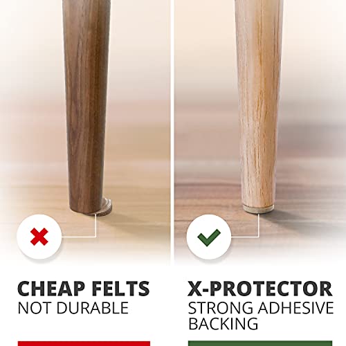 Felt Furniture Pads X-PROTECTOR 235 PCS Premium Furniture Pads - Felt Pads Furniture Feet Best Wood Floor Protectors - Protect Your Hardwood & Laminate Flooring! - size: 235 PCS Beige, Round & Square