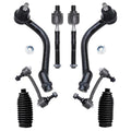Detroit Axle - Front Tie Rods Sway Bars Kit for 2006-2008 Hyundai Sonata, 2006-2007 Azera, 4 Inner & Outer Tie Rods, 2 Sway Bar Links, 2 Boots, Replacement