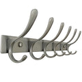 SKOLOO Coat Rack Wall Mounted - 6 Hooks, Heavy Duty, Stainless Steel, Metal Wall Hangers, Sturdy Coat Hooks for Hanging Coats, Jacket, Clothes, Hat, Matte Grey - color: Matte Grey, size: 6 Hook(1 Pack)
