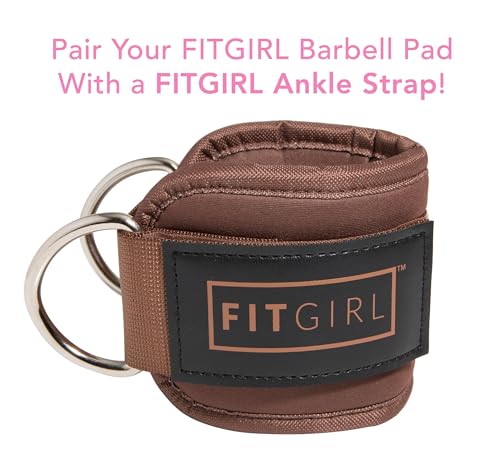 FITGIRL - Squat Pad and Hip Thrust Pad for Leg Day, Barbell Pad Stays in Place Secure, Thick Cushion for Comfortable Squats Lunges Glute Bridges, Olympic Bar and Smith Machine - color: Cocoa Brown (Deluxe)