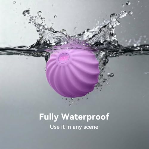 2.4" Mini Electric Vibrating Massage Ball, 10-Speed Fitness Yoga Massage Roller for Palm, Hand, Foot, Leg, Neck, Back, Multi-Directional Massage Ball (Lavender) - color: Lavender