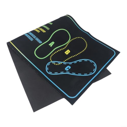 Non-Slip Pilates Training Mat with 2-Inch Cushion for Squats Lunges Yoga and Home Gym Workouts - size: D