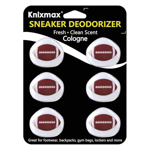 Knixmax Versatile Deodorizer Balls for Shoes Gym Bags Home Freshener for Closets Lockers Odor Eater Eliminate Unpleasant Scent Cologne Football