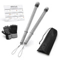 Cordless Battle Rope Workout Equipment – Portable Resistance Spring Trainer for Full Body Cardio, HIIT, Fat Burning & Strength Training – Home Gym Fitness Kit with Gloves & Carry Bag