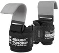 Weight Lifting Rod Hooks Heavy Duty Wrist Wraps Power Weight Lifting Training Gym Grips Straps Set of 2 - color: Gray, size: MEN-Wrist Size Large