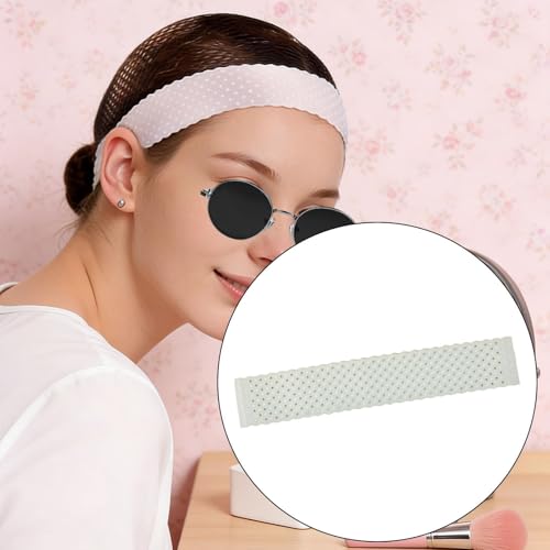 Grip Band Silicone Headband Breathable Nonslip Sports Gripper Holder Elastic Washable Sweatproof Comfortable Suitable for Home Decoration Gift, White
