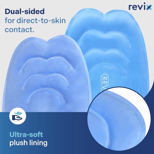REVIX 20‘’ XXXL Knee Ice Pack Wrap Around Entire Knee, Extra Large Ice Pack for Knee Meniscus Tear and Arthritis, Cold Compress Therapy, Reusable Ice Wraps for Back, Shoulder, Post-Workout Recovery - style: Blue-1 Pack