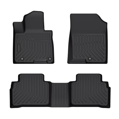 Cartist Floor Mats Compatible with Hyundai Tucson NX4 2022 2023 2024 2025 (Not for Hybrid Model) All Weather Floor Mats 1st & 2nd Row Carpet Protection 3D TPE Odorless - size: 3)Hyundai Tucson NX4(Not for Hybrid)【2022-2025】